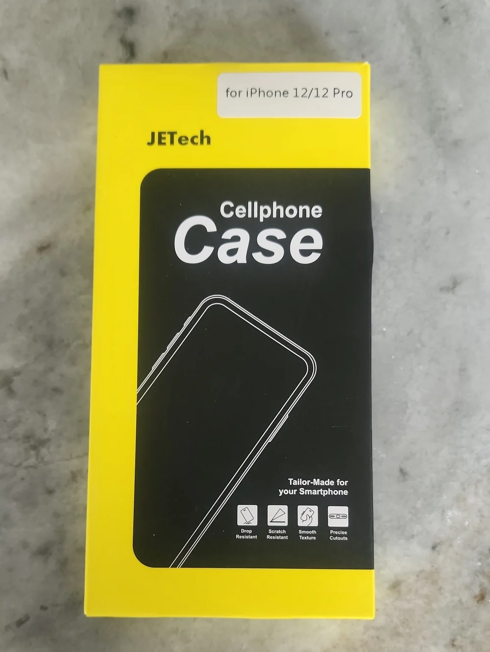 Black Cellphone Case for iPhone 12/12 Pro